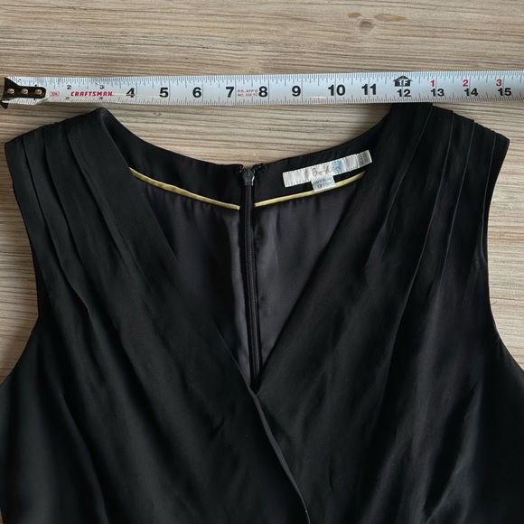 Boden // Black V neck High-waist wide leg jumpsuit Size 6 - Picture 7 of 12